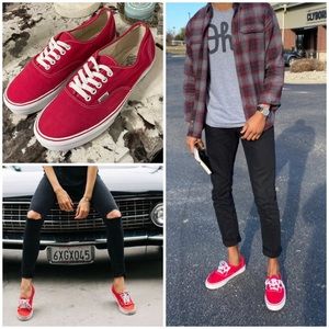 Van’s Authentic Classic Red Sneakers Women’s 11/Men’s 9.5
